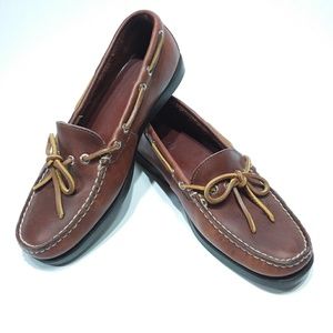 Eastland Yarmouth Camp leather moc slip ons